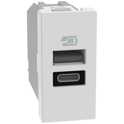 Cargador USB AC 1 Módulo Blanco JW4191AC — BTicino — Bticino