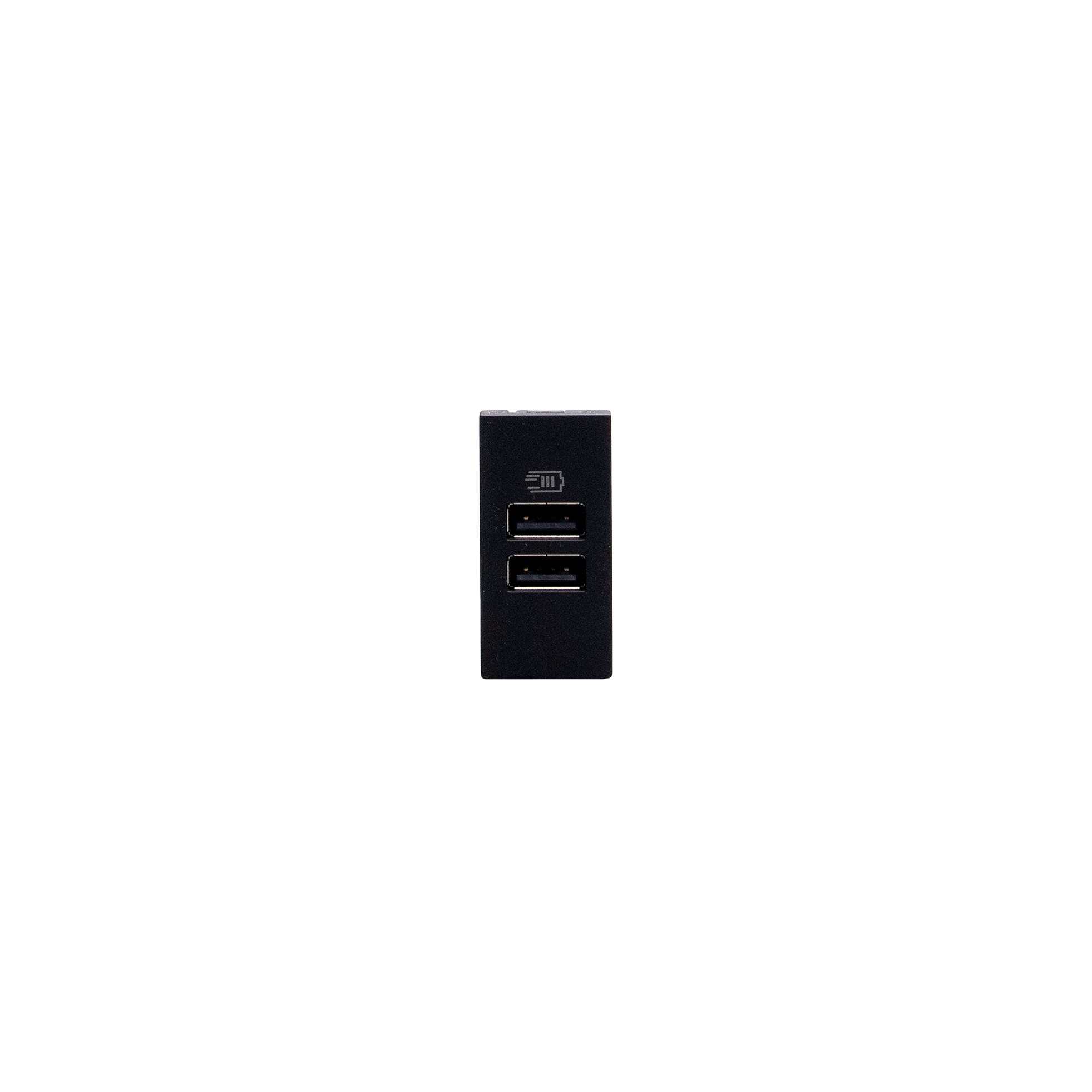 Cargador USB Aa 1 Módulo Negro JB4191AA — BTicino — Bticino