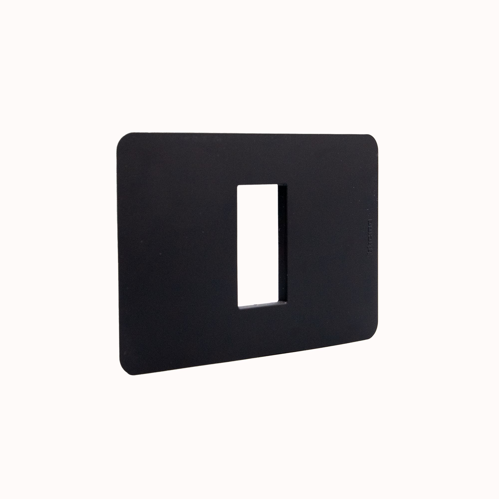 Placa 1P Negro JA4803M1JB — BTicino — Bticino