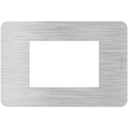 Placa 3P Ef Aluminio JA4803EA — BTicino — Bticino