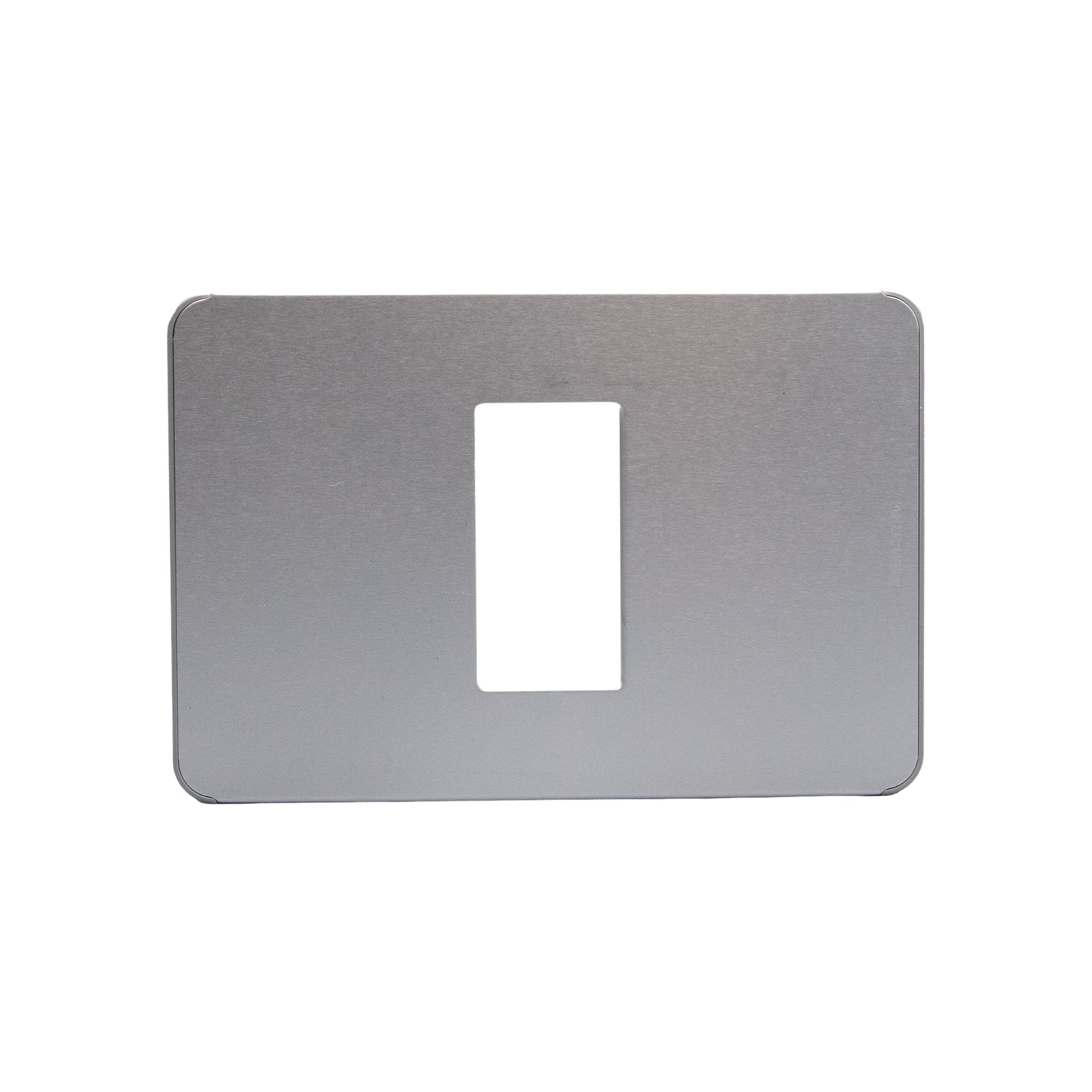 Placa 1P Alluminio JA4803M1AA — BTicino — Bticino