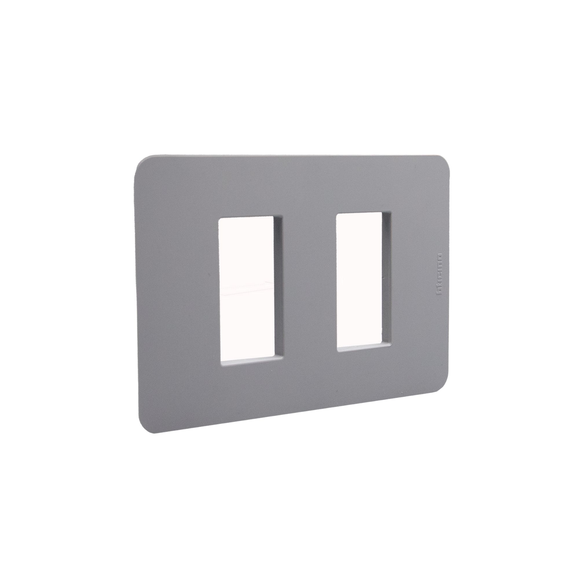 Placa 1+1P Gris JA4803M2JG — BTicino — Bticino