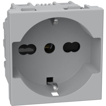 Toma Univ 2P+T10/16A Schuk Gris JG4140A16 — BTicino — Bticino