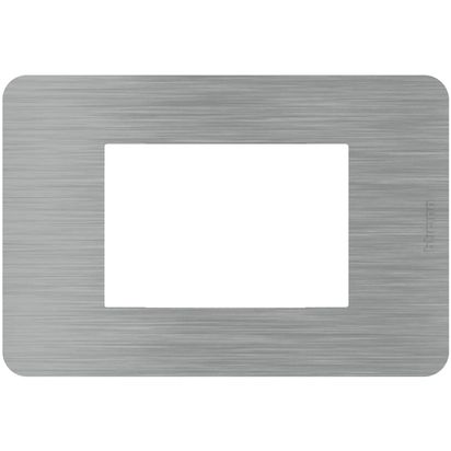 Placa 3P Ef Acero JA4803ES — BTicino — Bticino