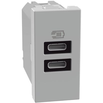 Cargador USB Cc 1 Módulo Gris JG4191CC — BTicino — Bticino