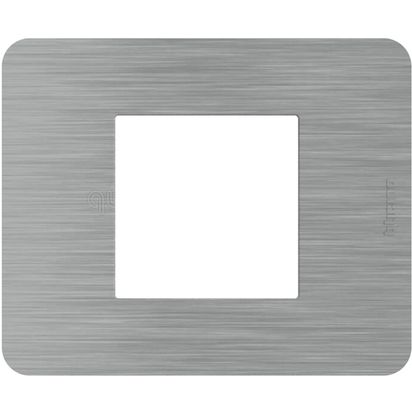 Placa 2P Ef Acero JA4802ES — BTicino — Bticino