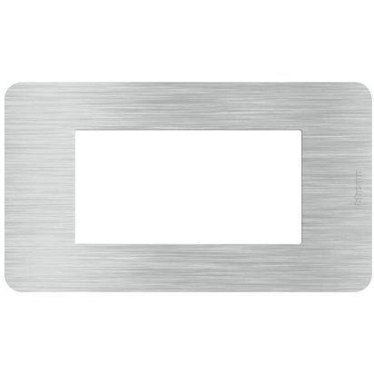 Placa 4P Ef Aluminio JA4804EA — BTicino — Bticino