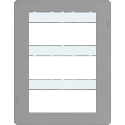 Placa 6+6+6P Gris JA4818JG — BTicino — Bticino