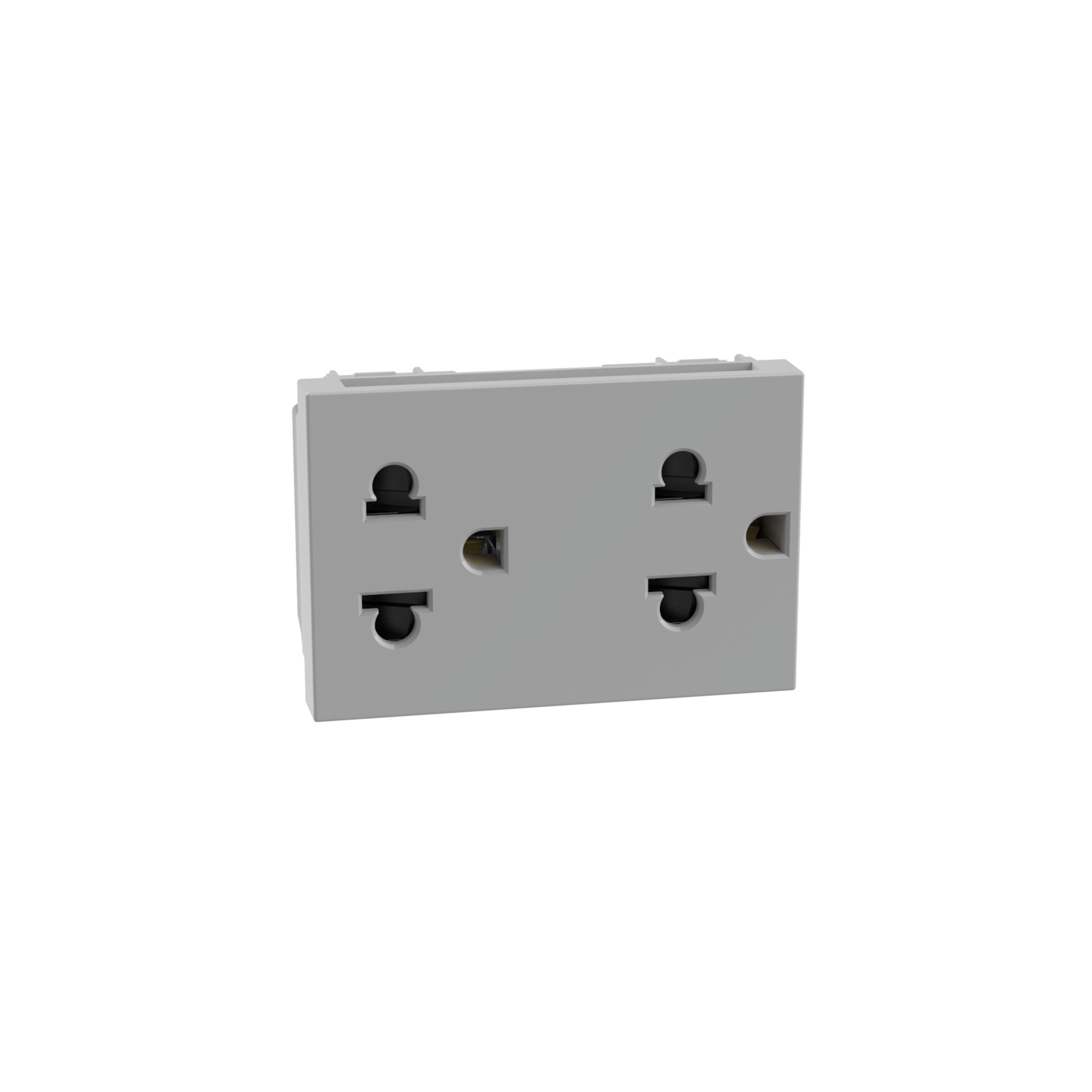 Toma Euro/us 2P+T Duplex Gris JG4185 — BTicino — Bticino