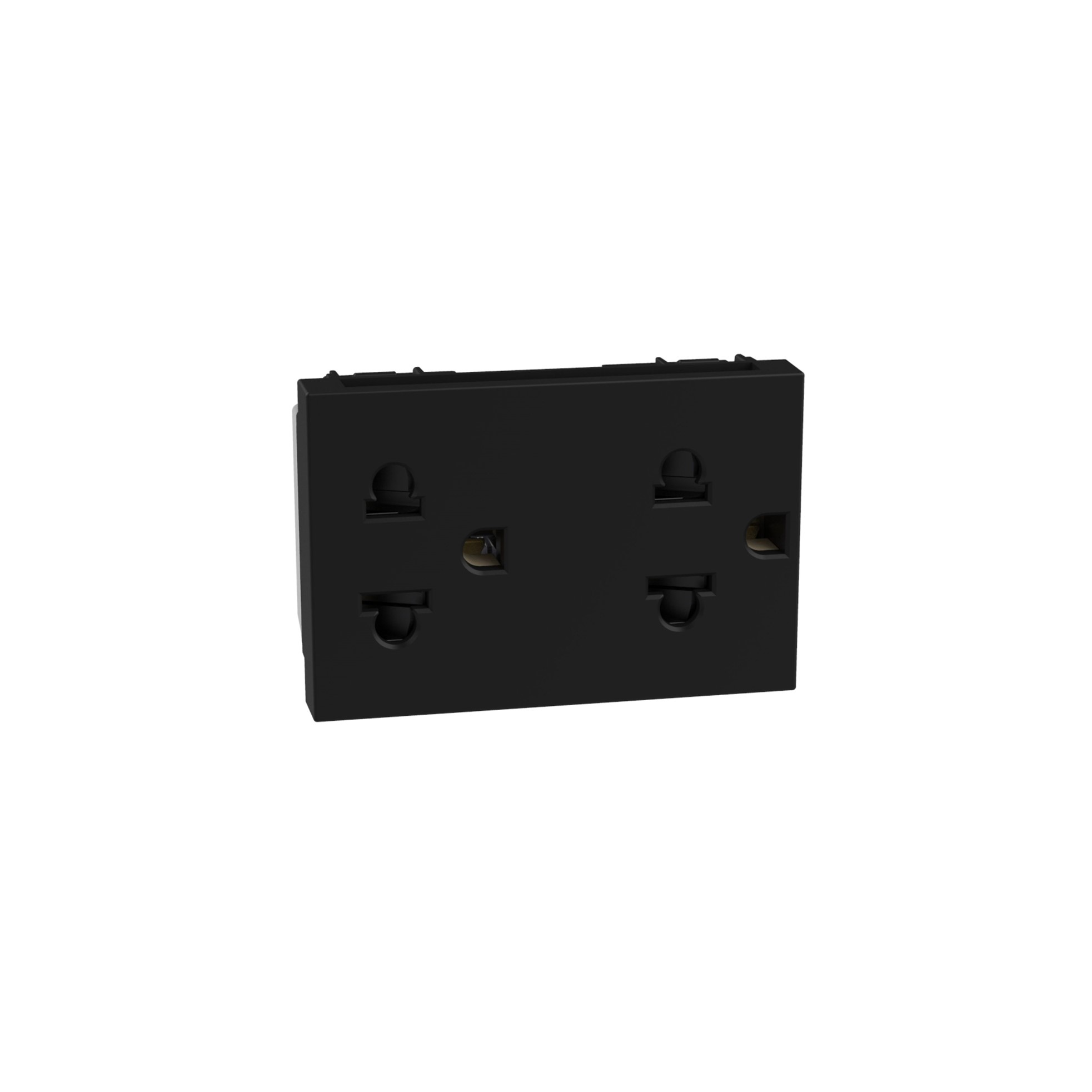 Toma Euro/us 2P+T Duplex Negro JB4185 — BTicino — Bticino