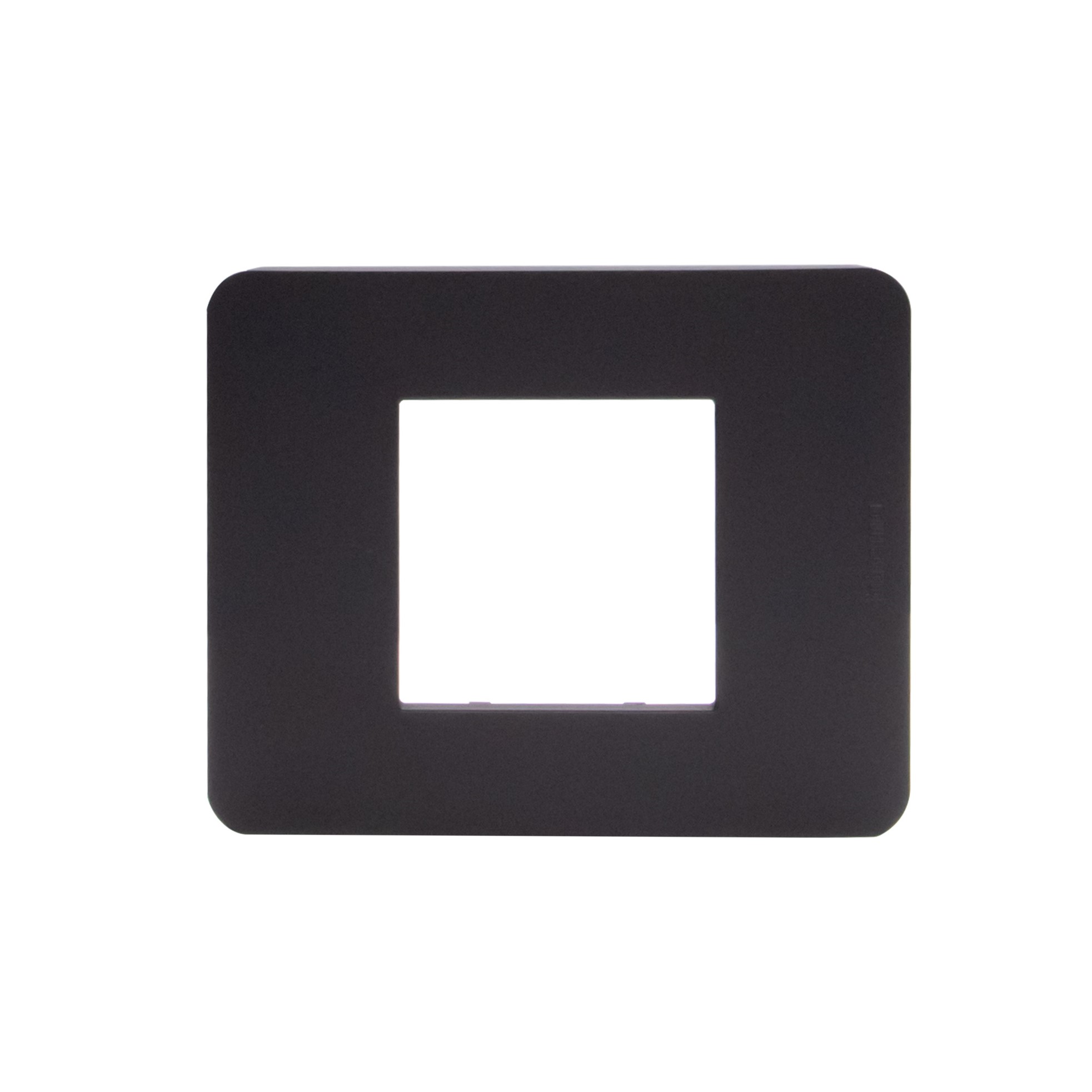 Placa 2P Negro JA4802JB — BTicino — Bticino