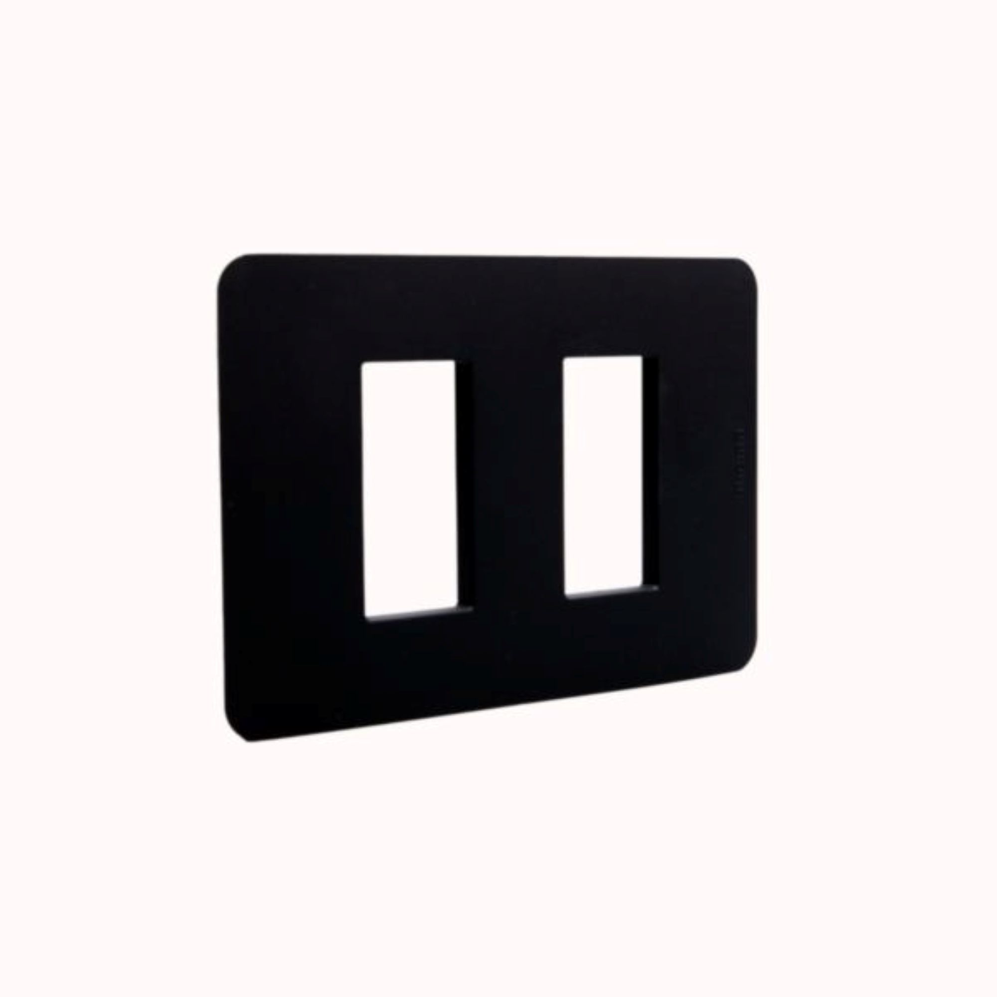 Placa 1+1P Negro JA4803M2JB — BTicino — BTicino