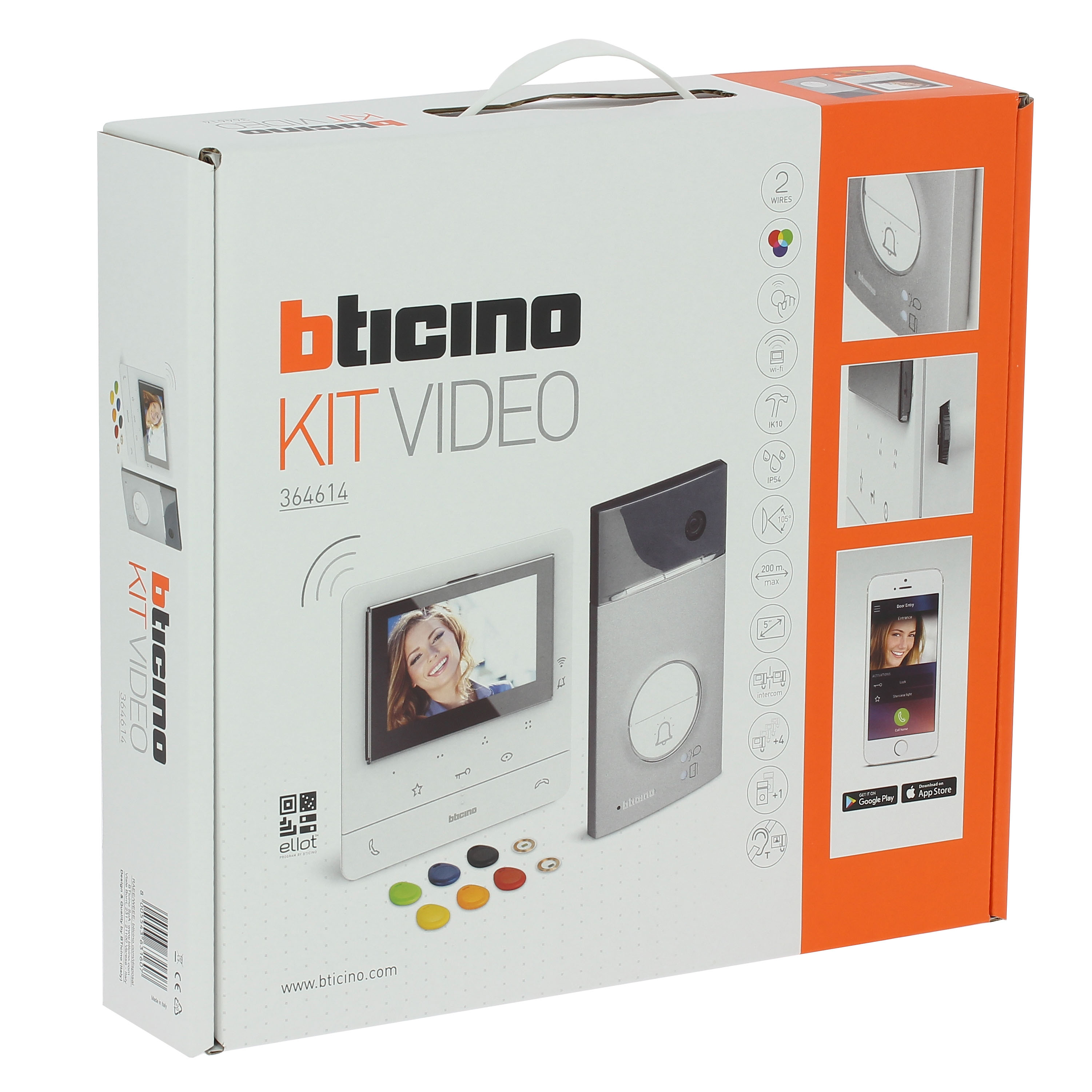 Kit Videocitofono 100x16E + Pe+fte 364614 — BTicino — BTicino