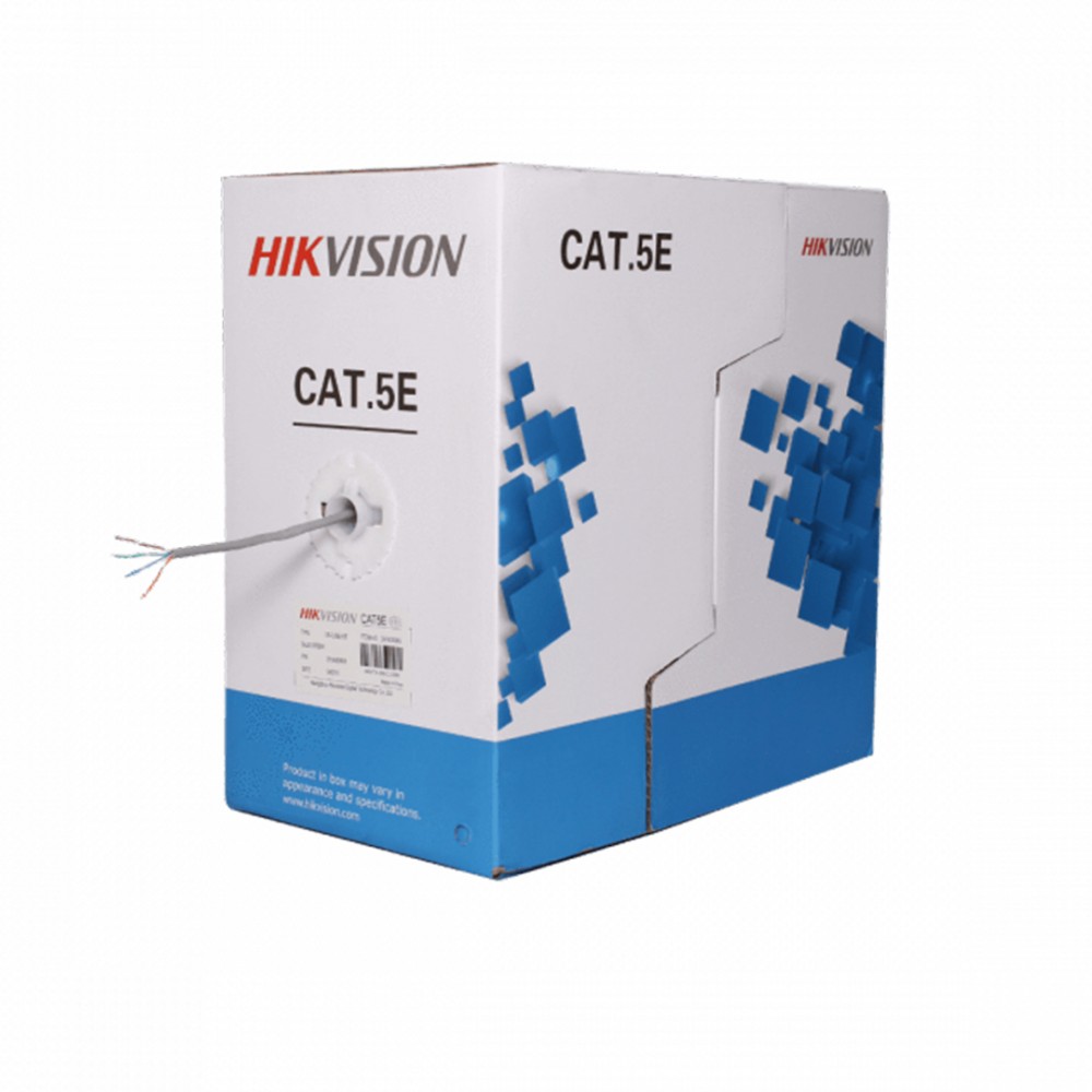 E Cable UTP CAT5E 305 Metros Cobre Unifilar Cmx Color Gris DS-1LN5E-E_E DS-1LN5E-E — Hikvision — Hikvision
