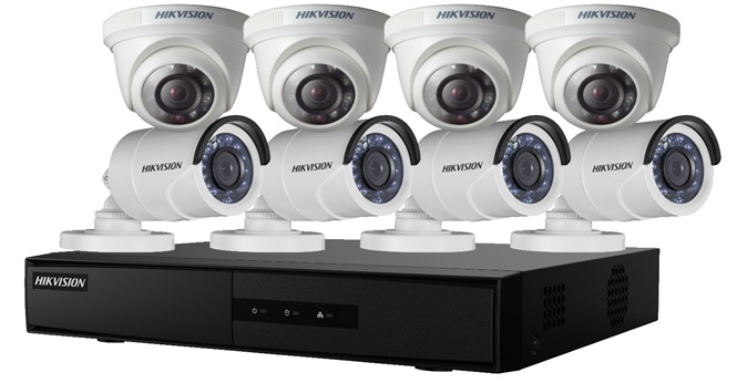 Kit 8 Camaras de Seguridad 4DOMO 4BALAS Mas Dvr 1TB DS-J142I_7208HGHI — Hikvision — Hikvision