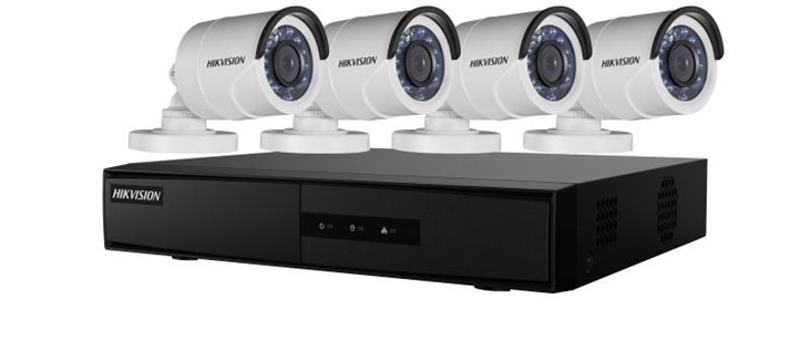 Kit 4 Camaras de Seguridad Bala 1080P Mas Dvr 1TB DS-J142I_7204HGHI — Hikvision — Hikvision