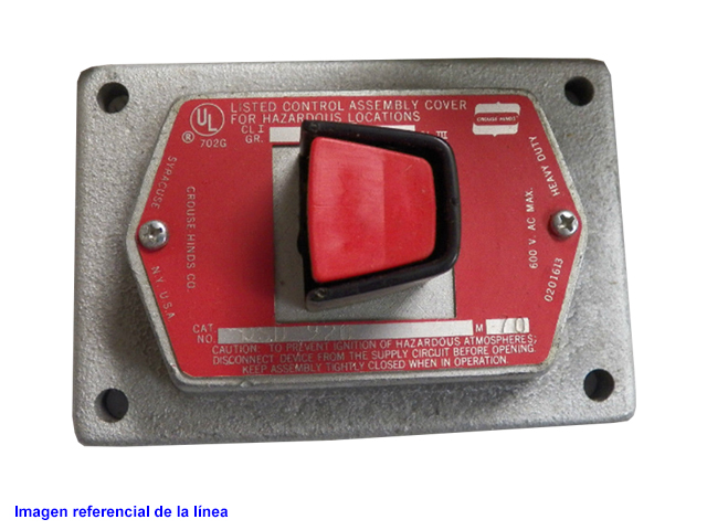 Ch Tapa Botonera Exp 1BOTON Part/parar DSD920 — Crouse Hinds — Crouse Hinds