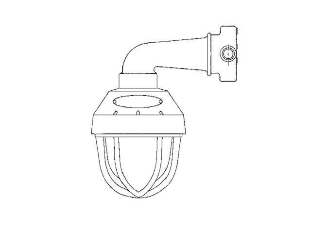 Ch Lum Incandescente 300W CL1.DIV1y2 M/muro EVBX-292 — Crouse Hinds — Crouse Hinds