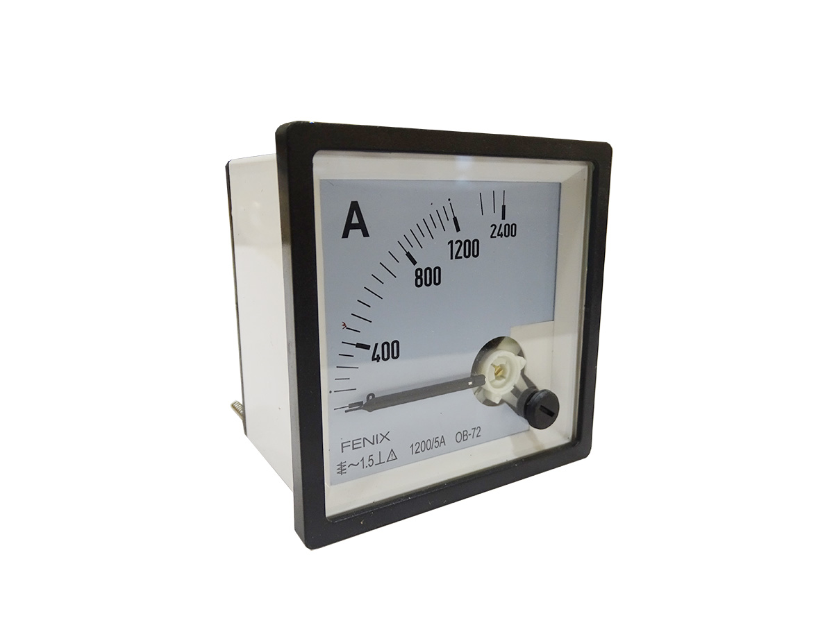Amperimetro Panel 72x72 0-1200 Transf 2004034 — FNX — FNX