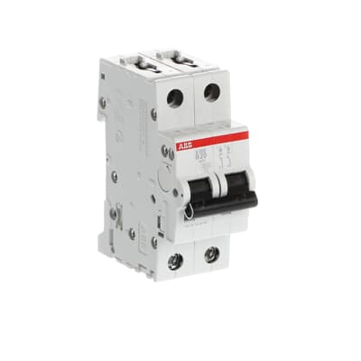 Interruptor automático 2x20A 10kA curva B SH200 2CDS252001R0205 ABB — ABB