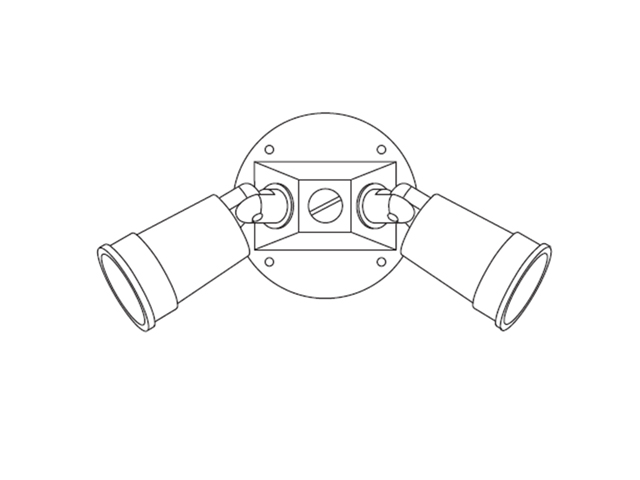 Portalampara Doble 1/2 Con Tapa Intem Lhs- 117382229 — Rawelt — Rawelt