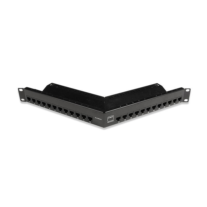 Patch Panel 24 Puertos Cat 6A Angulado Z6AS-PNLA-24K — Siemon — Siemon