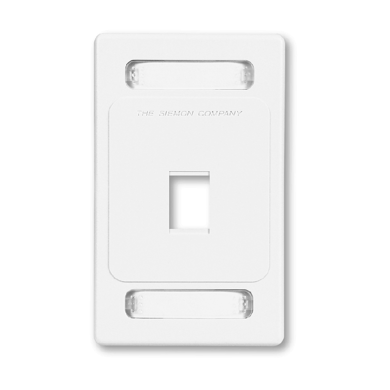 Faceplate Max Vertical Blanco MX-FP-S-01-02 — Siemon — Siemon