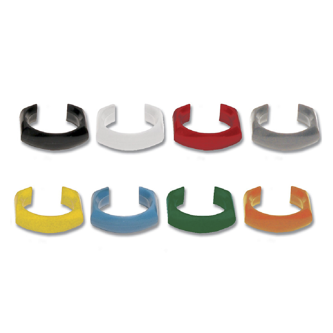 Clip Identificador para Patch Cord Rojo Pack 25 Uds CLIP-03 — Siemon — Siemon