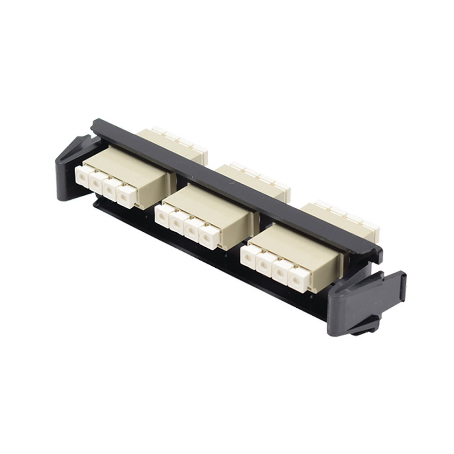 Panel de Conectores Fibra Optica 12 Posiciones Lc Mm OM3 Beige RIC-F-LC12-01C — Siemon — Siemon
