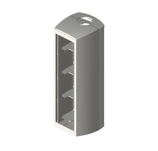 Modulo Diametro 50x88, 2 Placas Universales o 4 Placas Modulares, en U24X 50144 — Unex — Unex