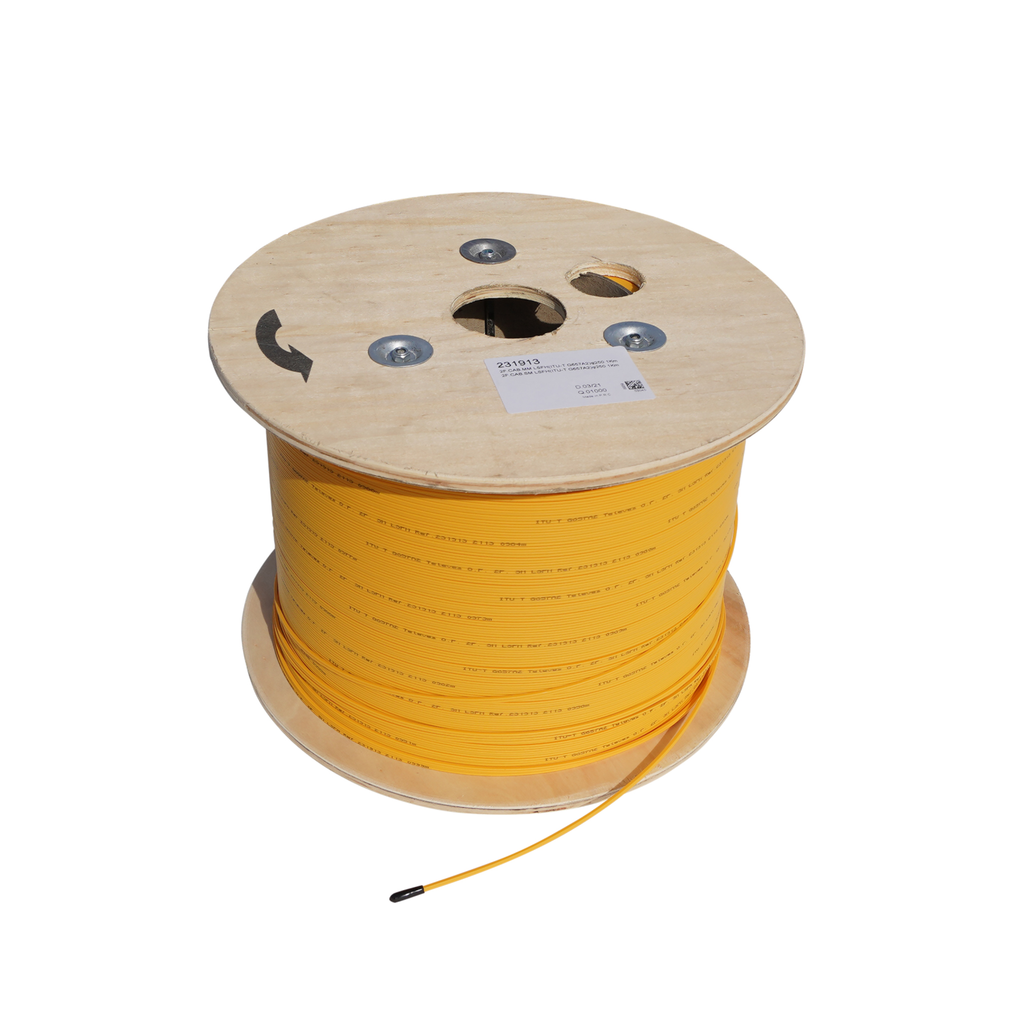 Cable FK2-Drop de 2 Fibras Monomodo para Interior (Ftth) Lsfh 231913 — Televes — Televes