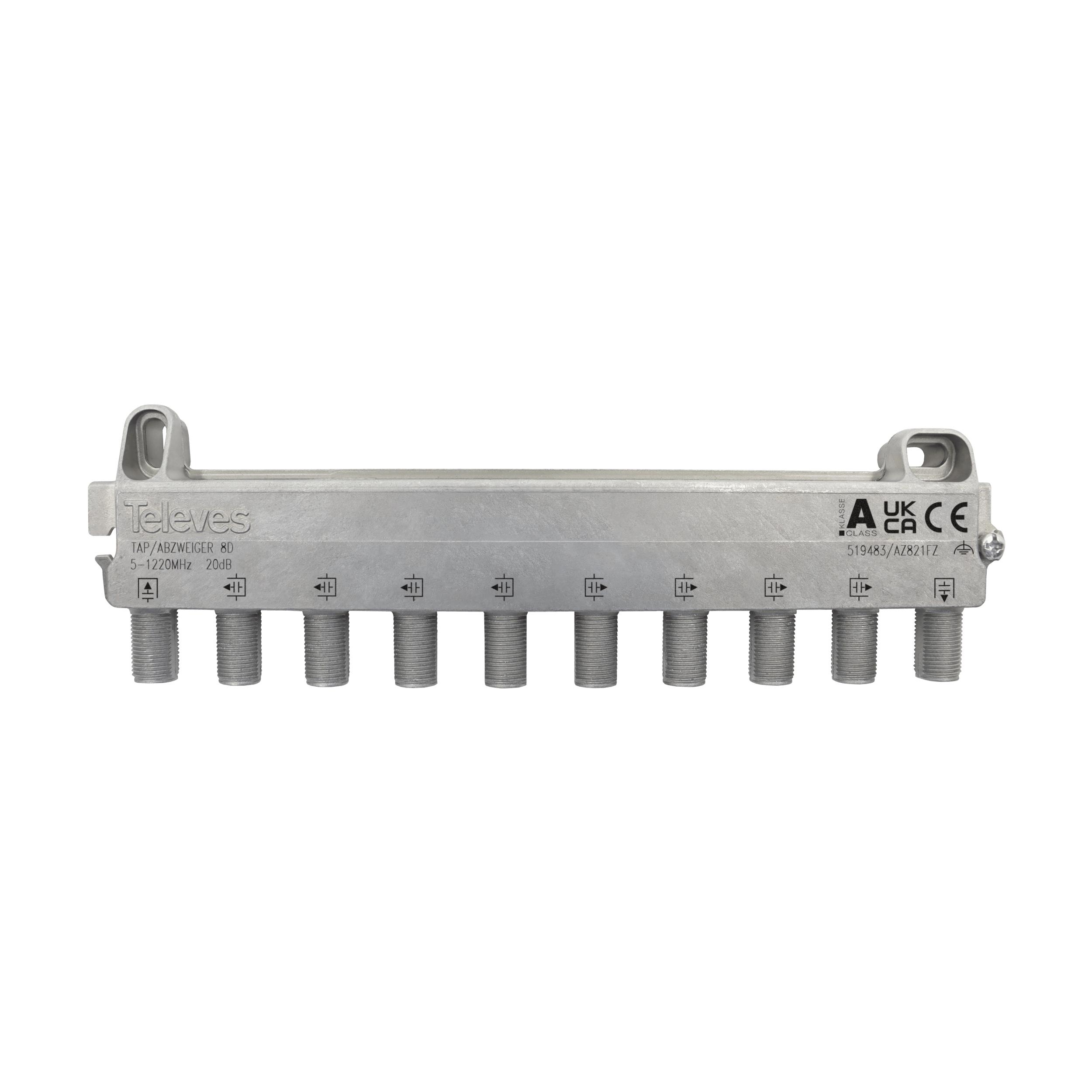 Derivador 5-1220MHz F 8D 20dB 519483 — Televes — Televes