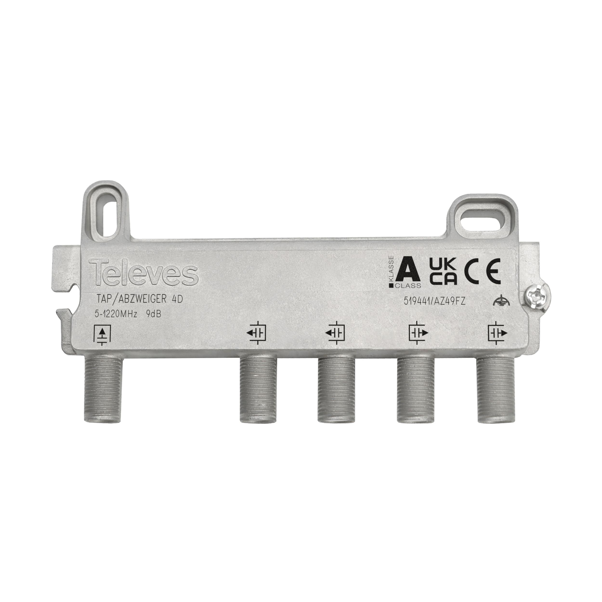 Derivador Terminal 5-1220MHz F 4D 9dB 519441 — Televes — Televes