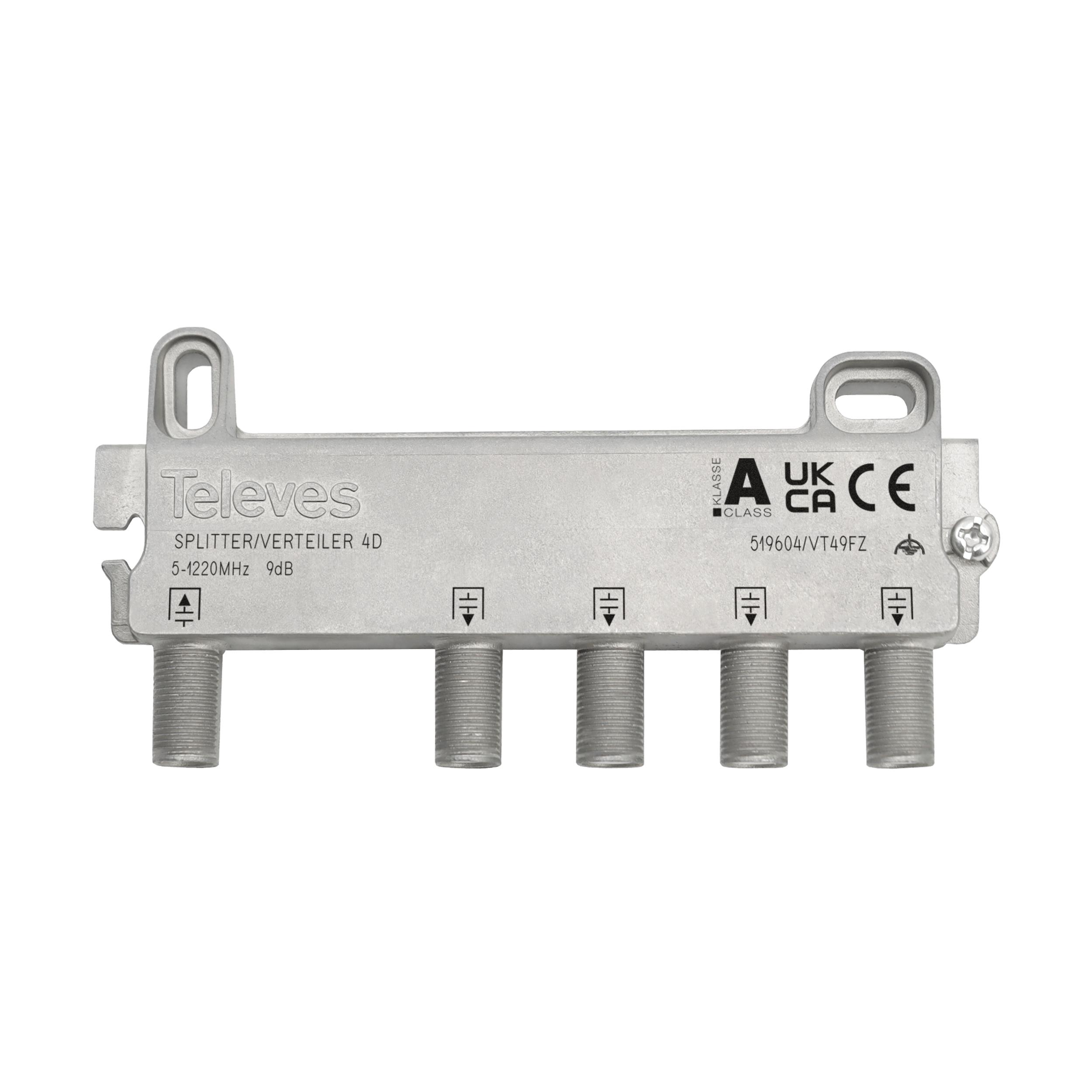 Repartidor 5-1220MHz F 4D 9dB 519604 — Televes — Televes