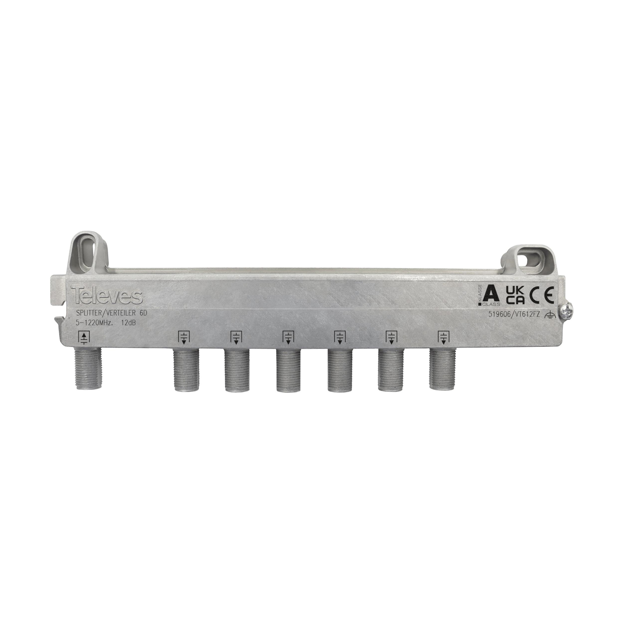 Repartidor 5-1220MHz F 6D 12dB 519606 — Televes — Televes