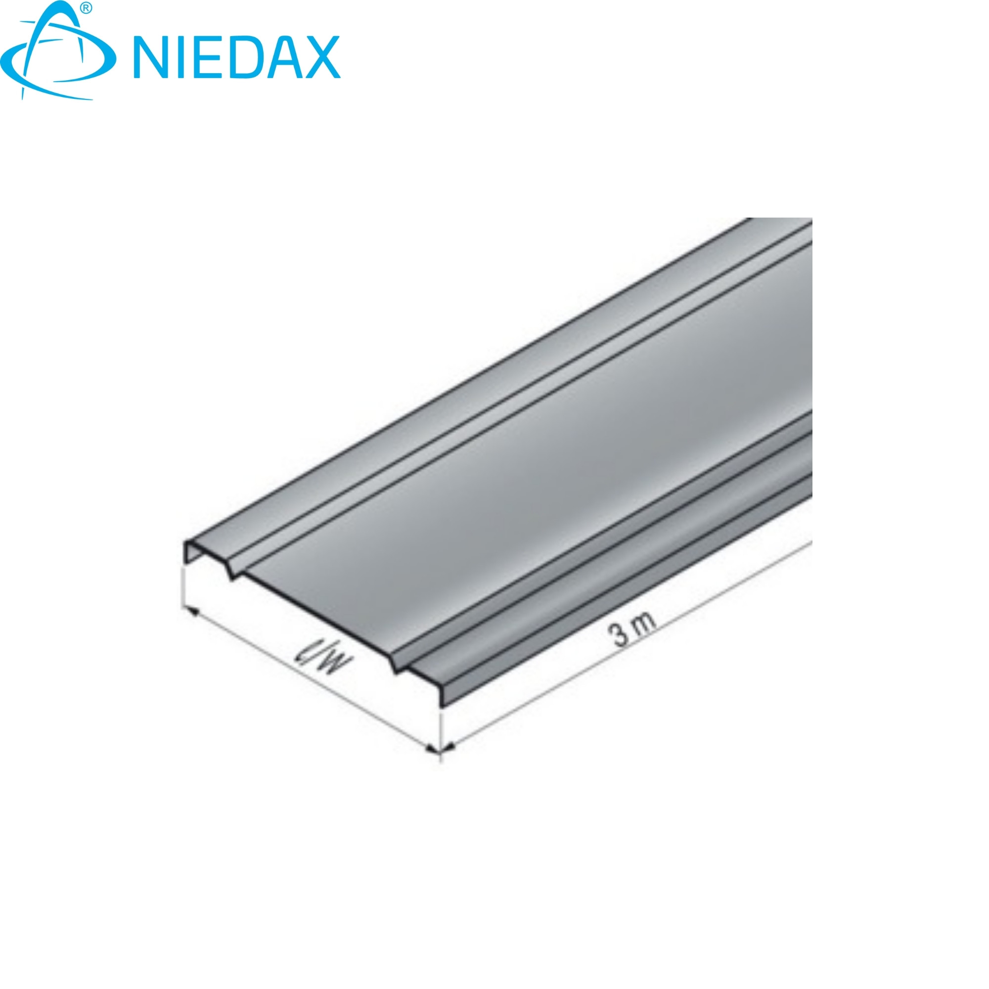 Tapa Canastillo 100x3000 (Hg) (X Tira 3MT) 548051 — Niedax — Niedax