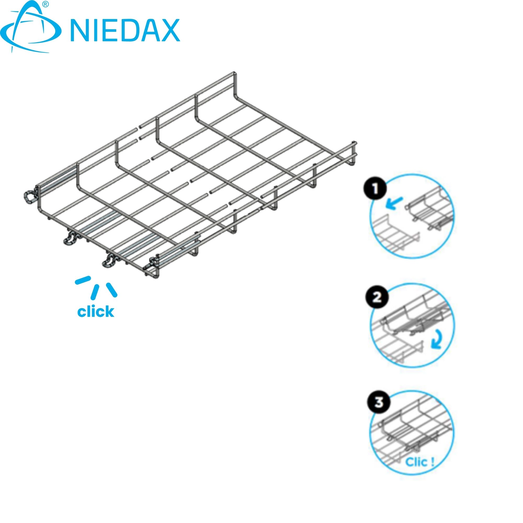 Bandeja 54x300mm (Hg) (X Tira 3MT) 712113 — Niedax — Niedax