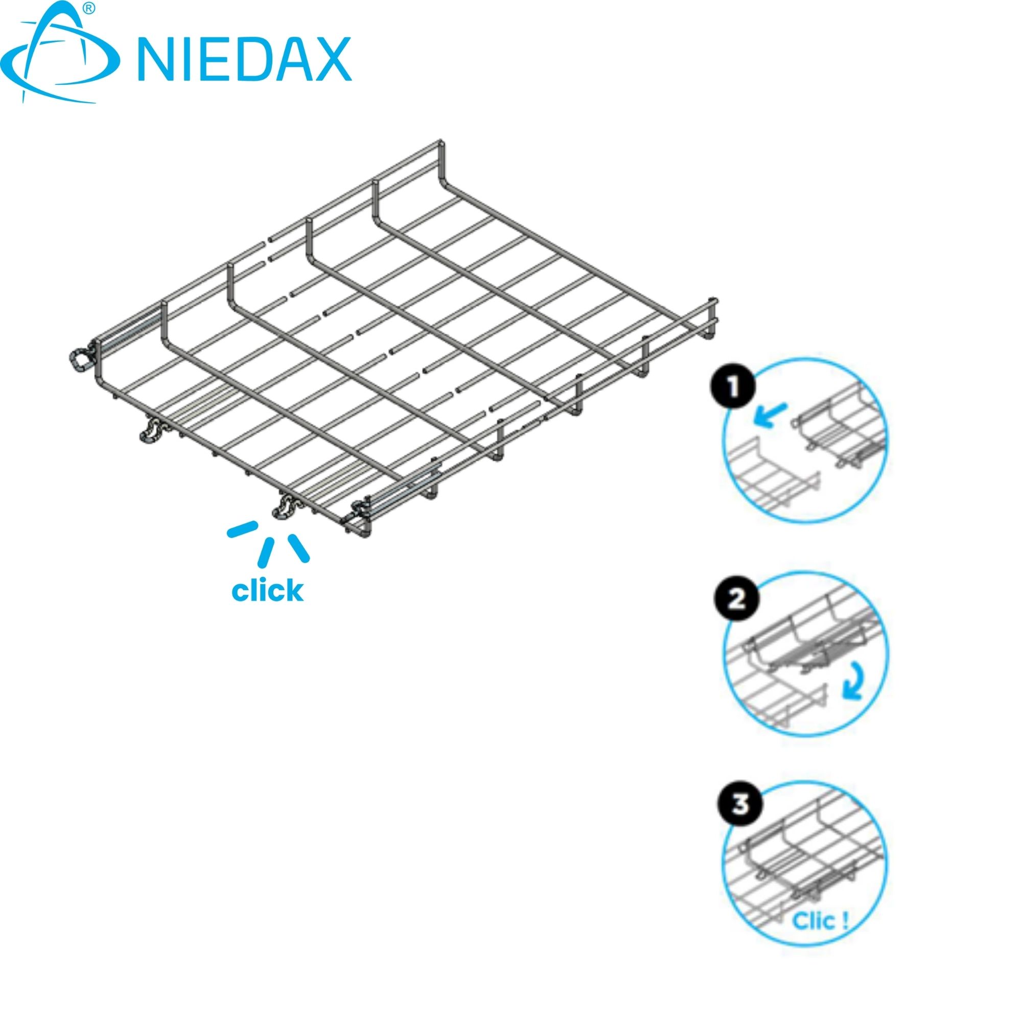 Bandeja 54x400mm (Ez) (X Tira 3MT) 711321 — Niedax — Niedax