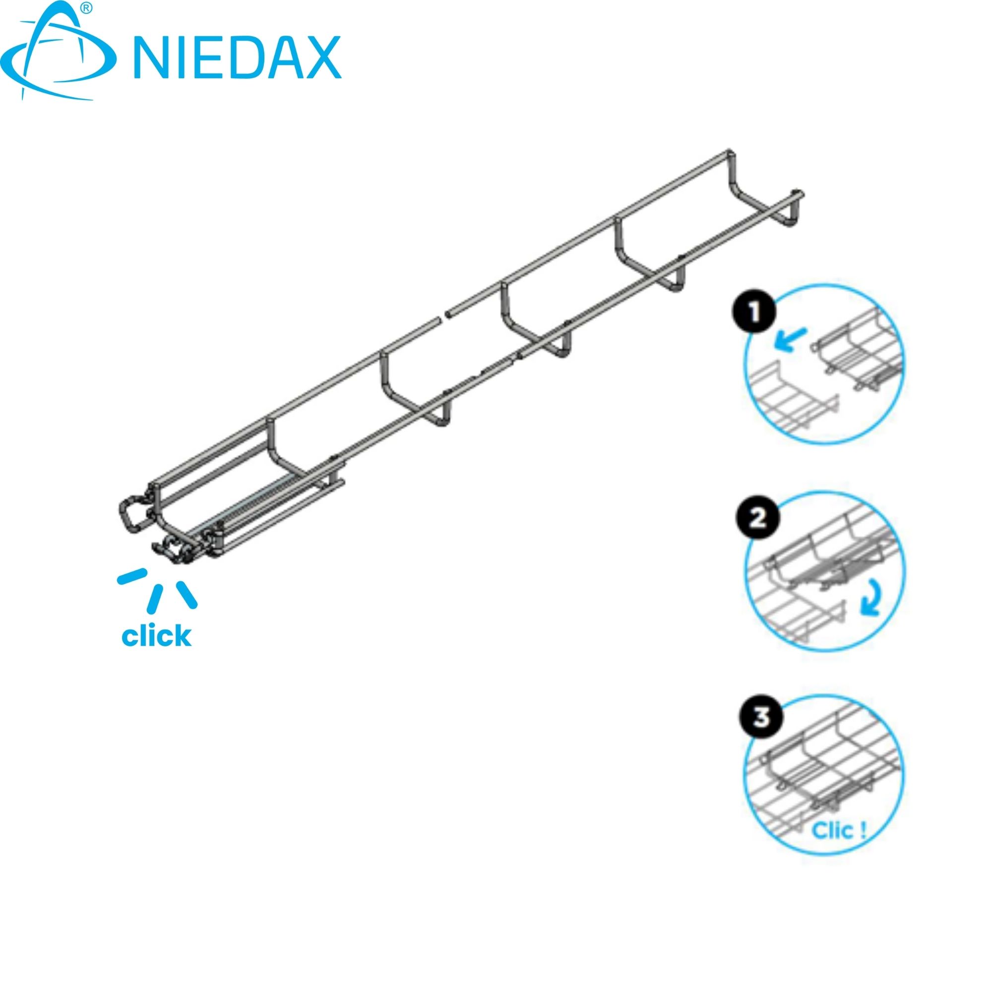 Canastillo Mtc 30x50x3000 Acero Inox 304 713011 — Niedax — Niedax