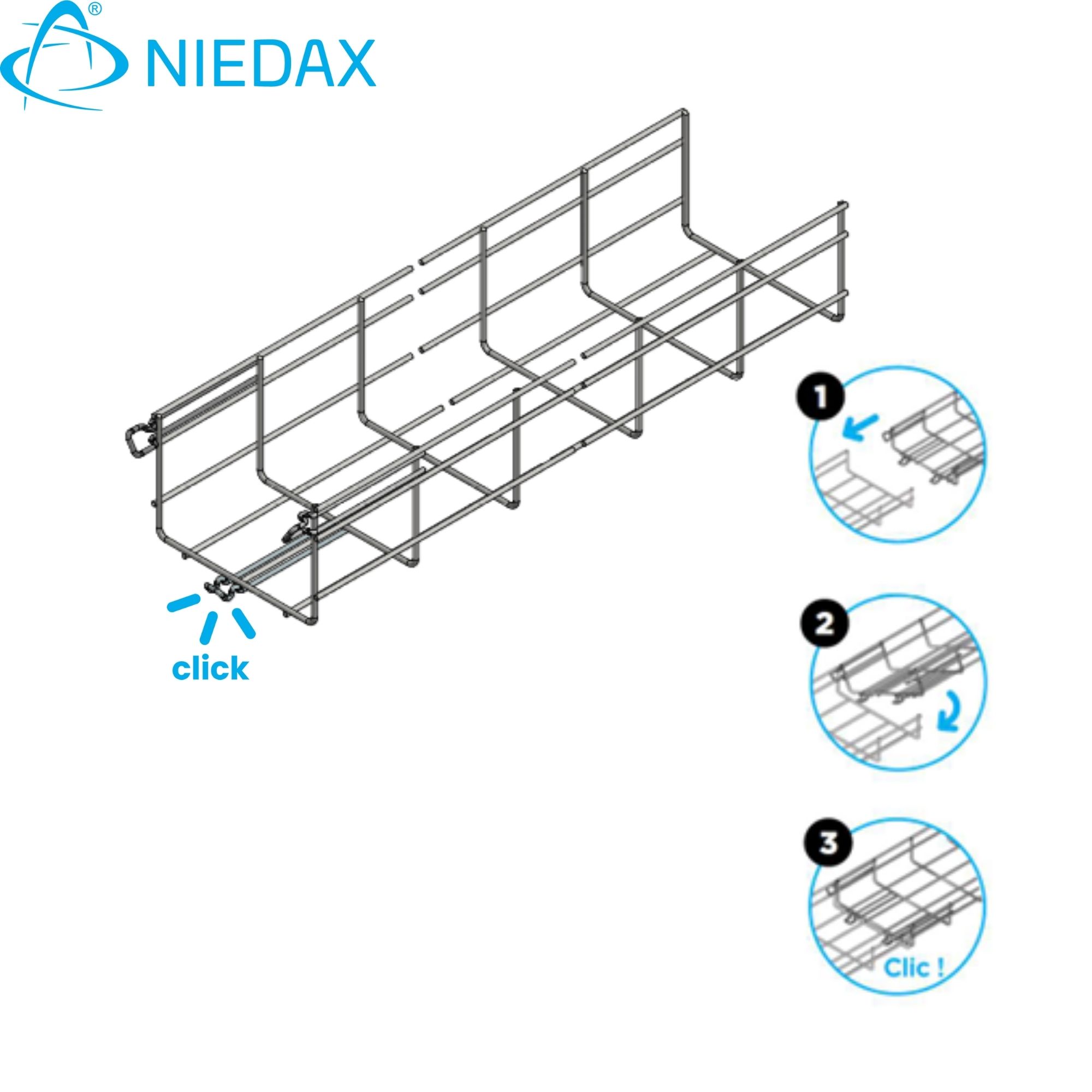 Bandeja 105x150mm (Ez) (X Tira 3MT) 711369 — Niedax — Niedax