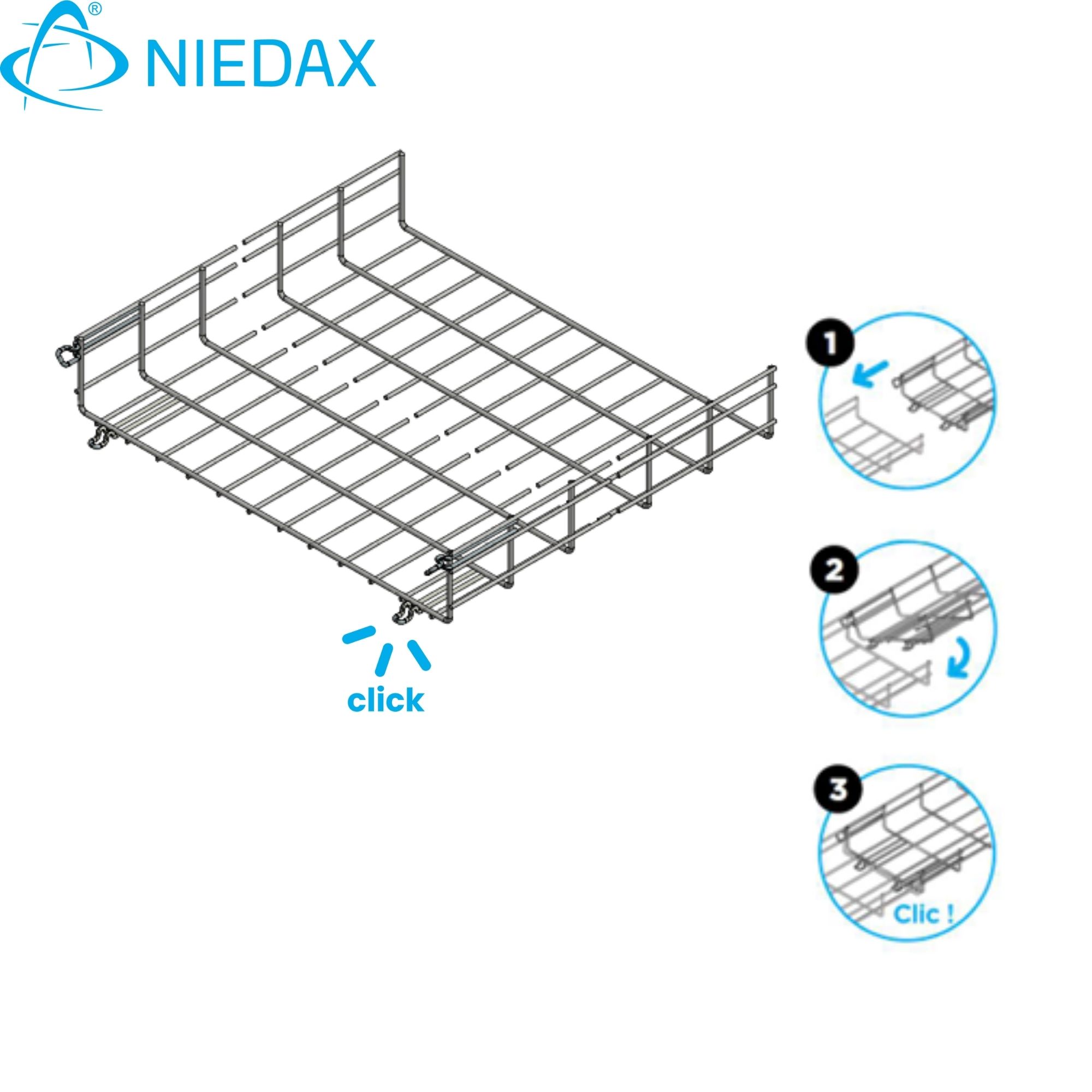 Bandeja 105x600mm (Ez) (X Tira 3MT) 711420 — Niedax — Niedax