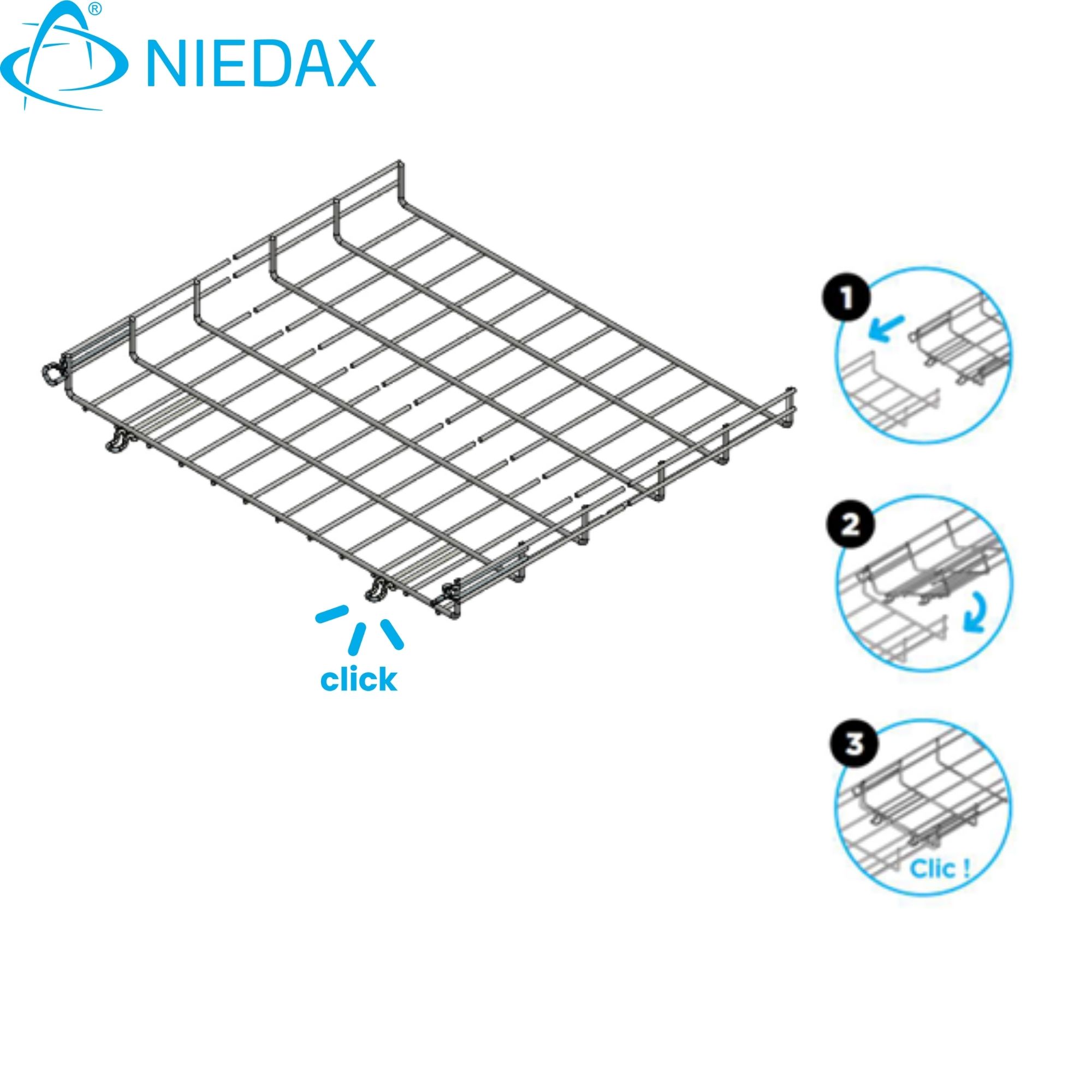 Bandeja 54x600mm (Ez) (X Tira 3MT) 711345 — Niedax — Niedax