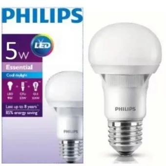 Amp LED Bulbo Ess E27 5W 3000K 22 929001203871 PACK10 — Philips — Philips