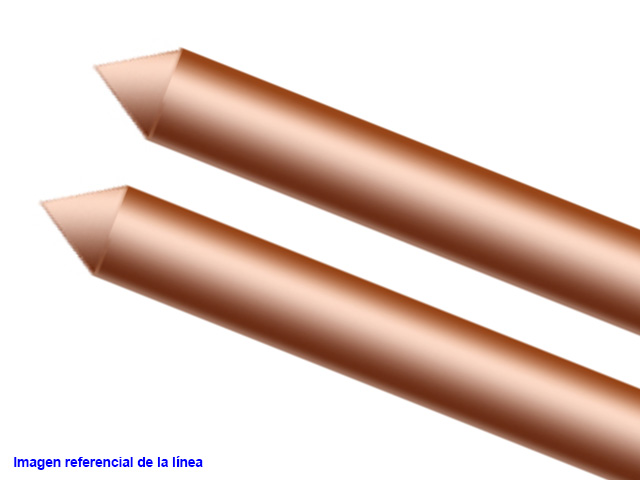 Barra T/tierra 5/8x1.0 Mts 254 Micras 307102281 — Guzmetal — Guzmetal