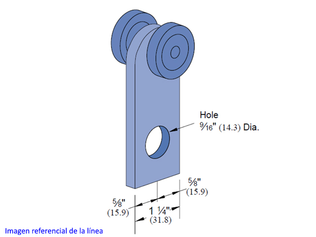 Trole Simple 1 Perf P-2949 Eg P2949 Eg — Unistrut — Unistrut