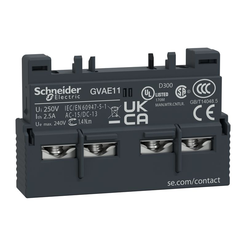 Contacto aux para guard GV2 frontal na+nc GVAE11 — Schneider Electric — Schneider Electric
