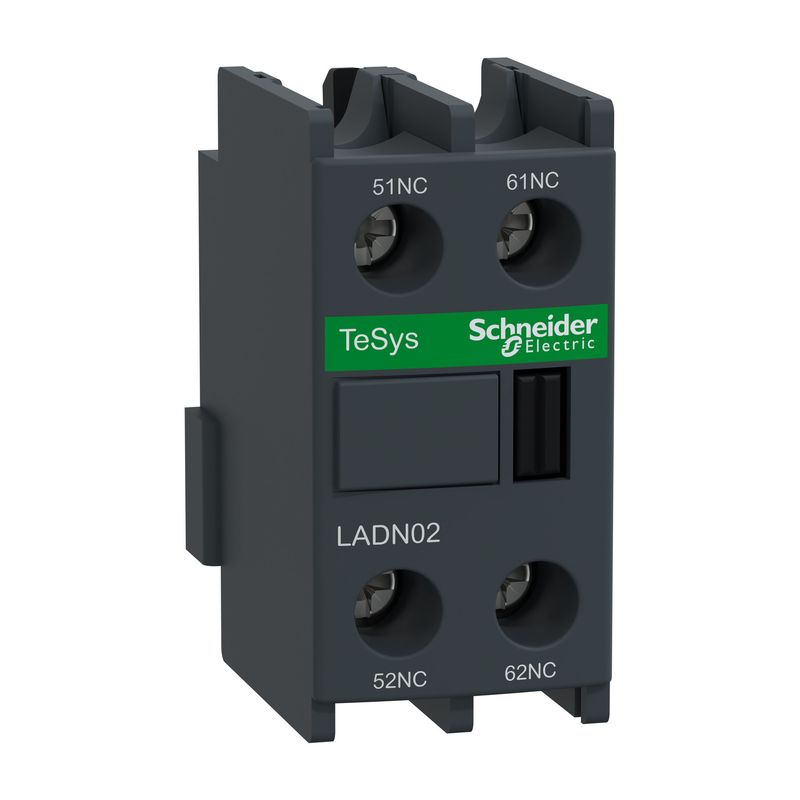 Block contacto auxiliar 2NC 10A lad LADN02 — Schneider Electric — Schneider Electric