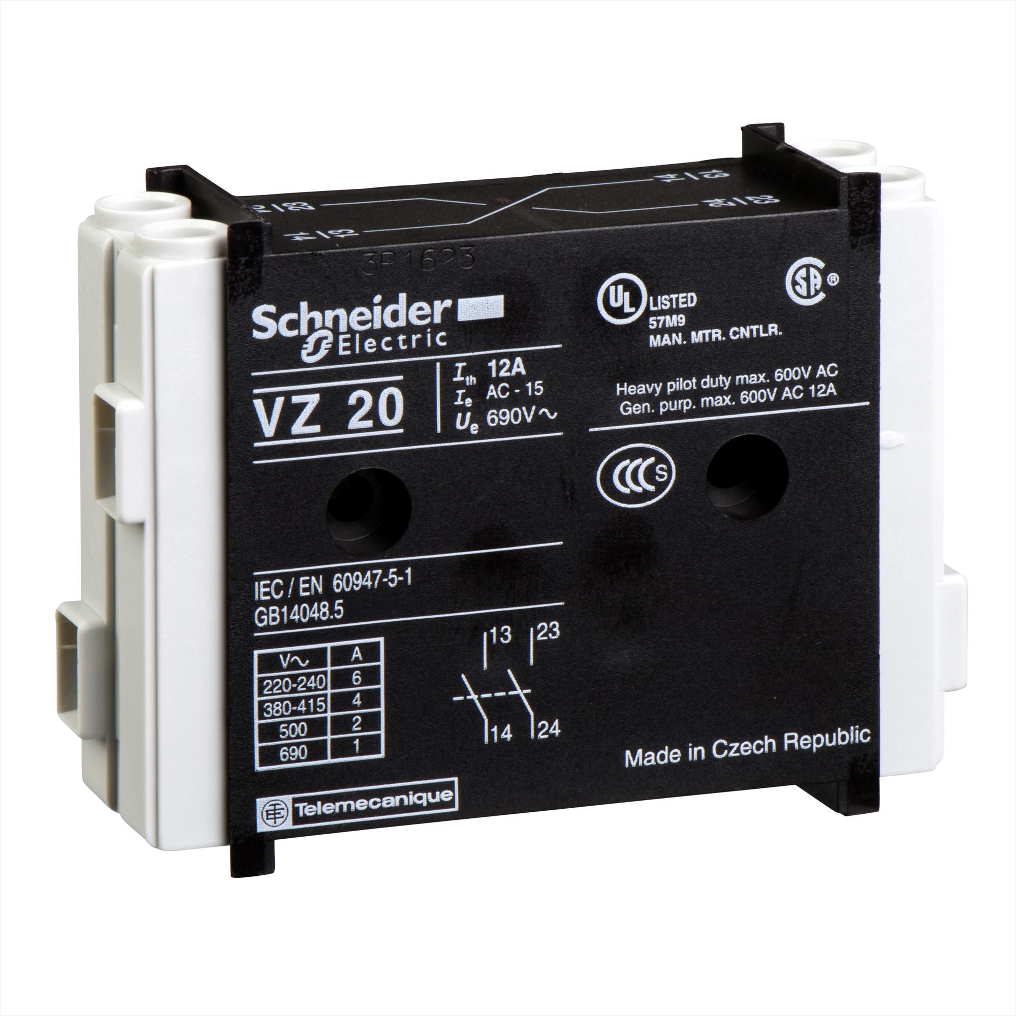 Block contacto auxiliar 1NC 1NA VZ7 — Schneider Electric — Schneider Electric