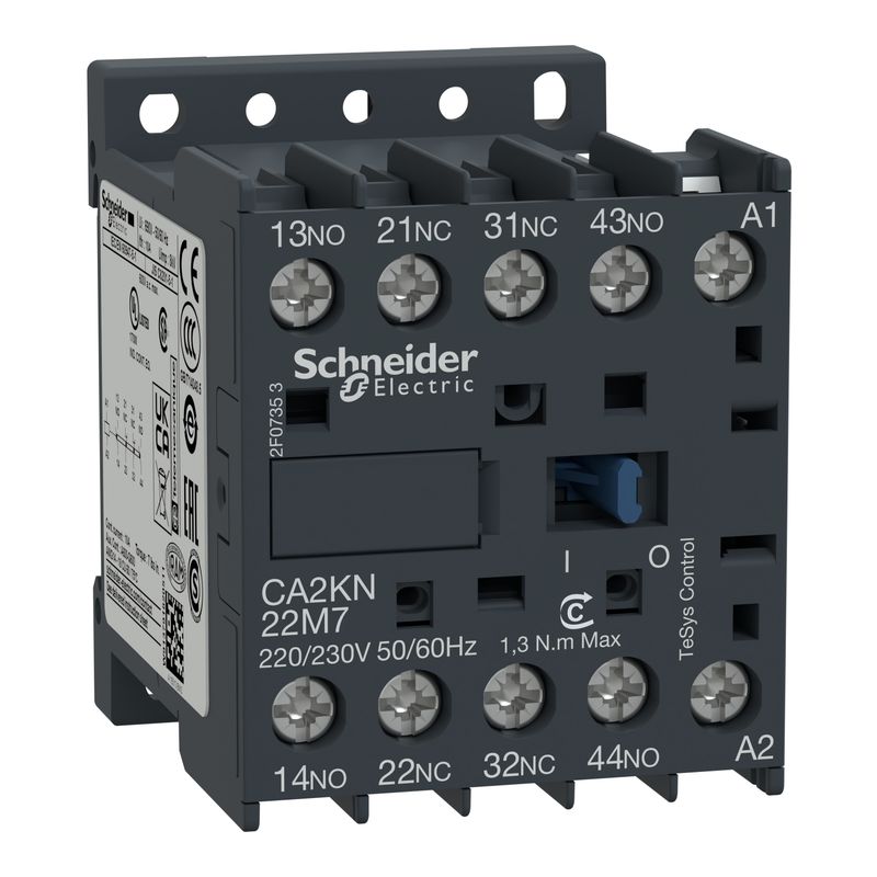 Contacto auxiliar k 2NA+2NC bob 220VAC CA2KN22M7 — Schneider Electric — Schneider Electric
