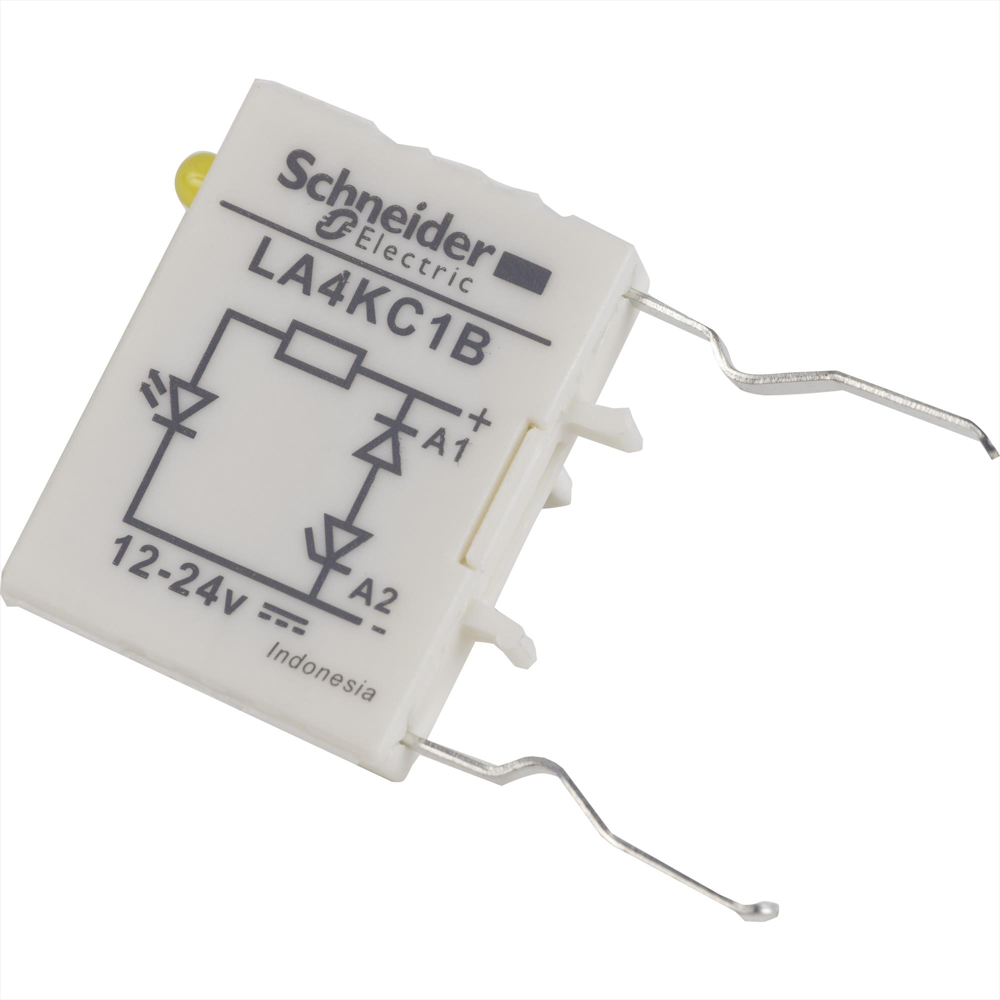Contactor bobina 24VDC LA4KC1B Schneider — Schneider
